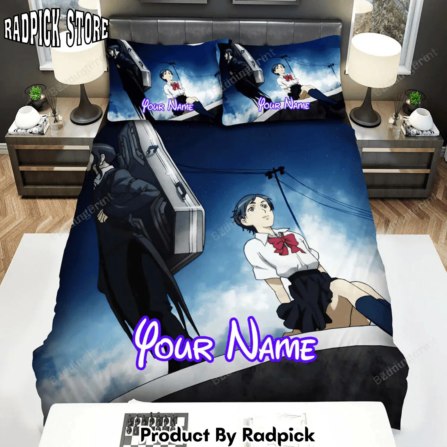 Radpick the blood2b anime saya sitting on the terrace bed sheets spread duvet cover personalized name bedding sets rp3271359